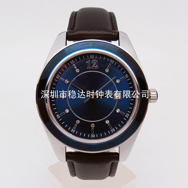 真皮帶不銹鋼禮品手表