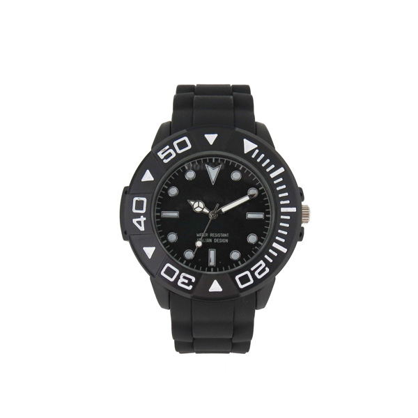 穩(wěn)達(dá)時合金黑色運(yùn)動鍛煉男士手表定做