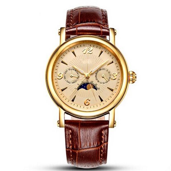 手表定制工廠供應經典男士多功能商務機械手表定制【穩(wěn)達時鐘表】