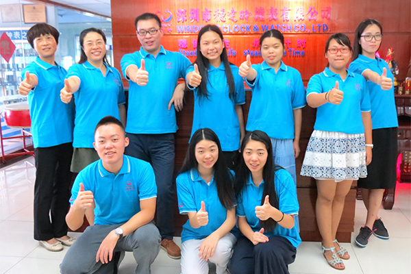 穩(wěn)達(dá)時手表生產(chǎn)廠家服務(wù)團(tuán)隊(duì)