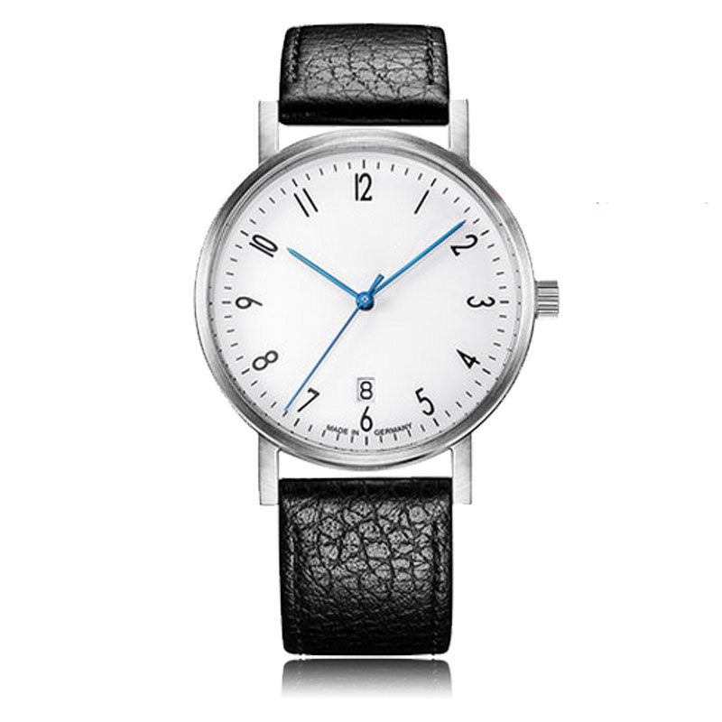 不銹鋼真皮石英手表定做_簡(jiǎn)約大氣款穩(wěn)達(dá)時(shí)量身