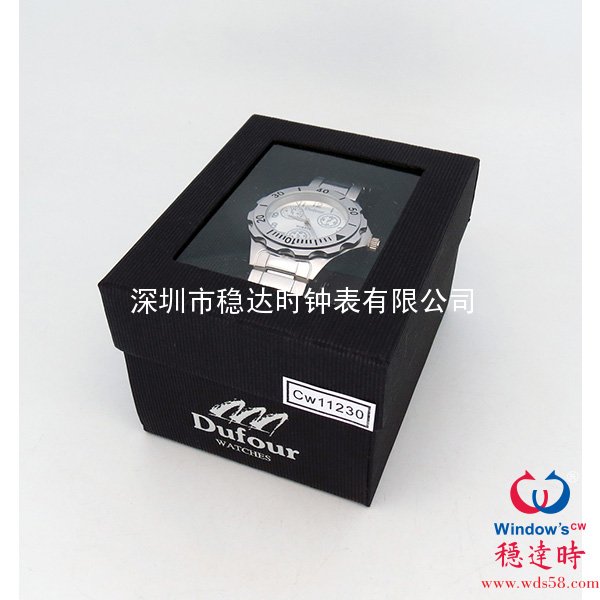 合金殼帶禮品手表