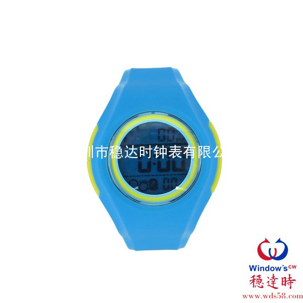 藍(lán)色硅膠電子表工廠