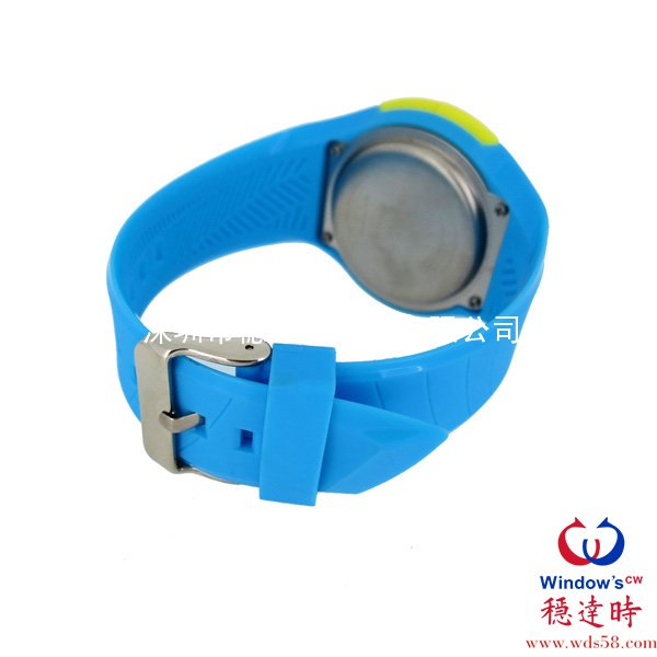 藍(lán)色硅膠電子表工廠