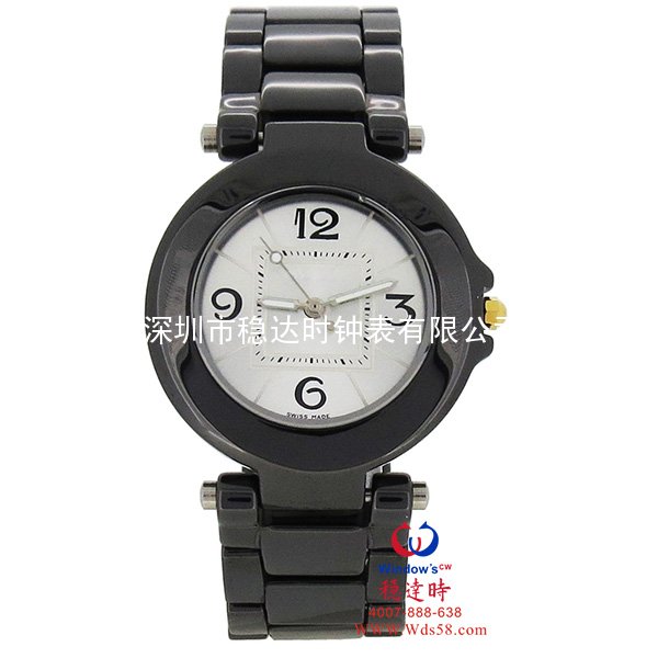 穩(wěn)達時時尚陶瓷表帶精品女士手表工廠