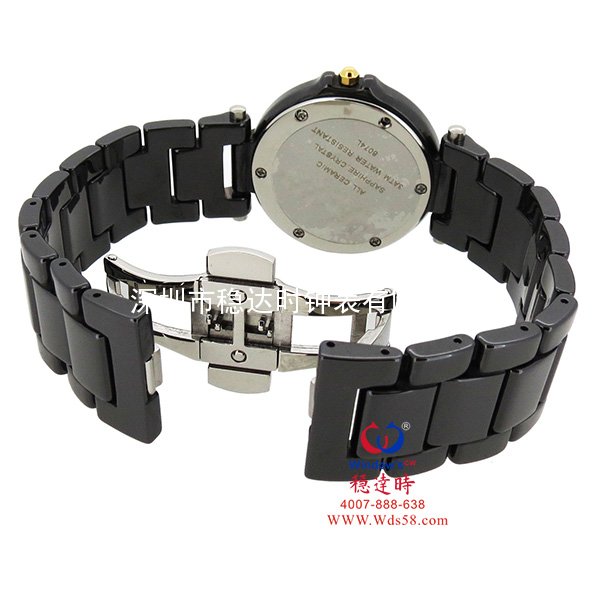 穩(wěn)達時時尚陶瓷表帶精品女士手表代工