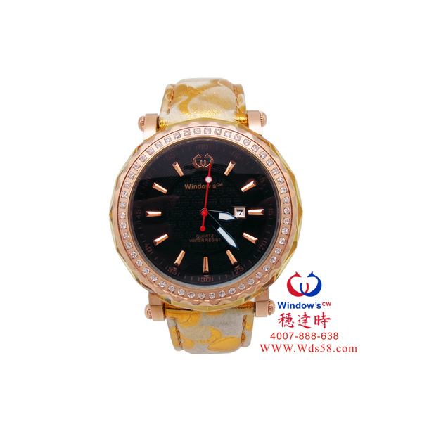 穩(wěn)達時可拆換diy水晶殼禮品手表定做