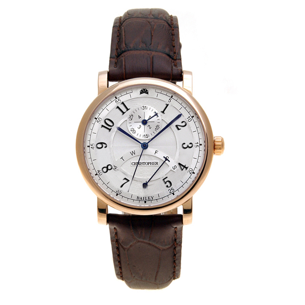 穩(wěn)達時時尚高檔石英真皮腕表玫瑰金殼防潮表帶