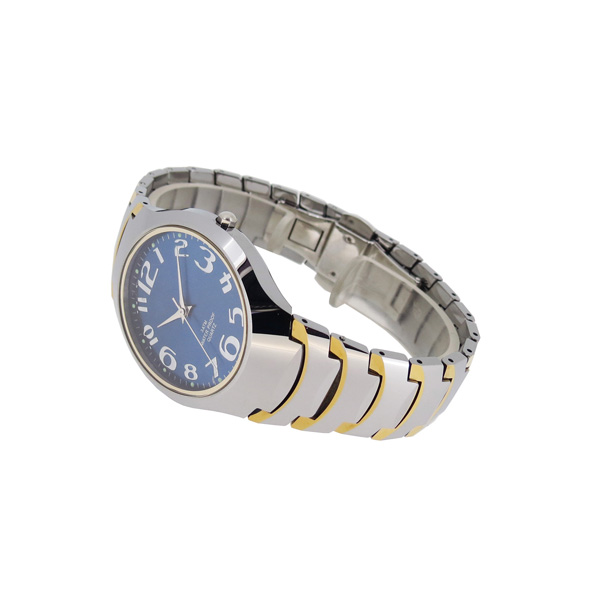 穩(wěn)達時大字面老年人鎢鋼手表定制工廠