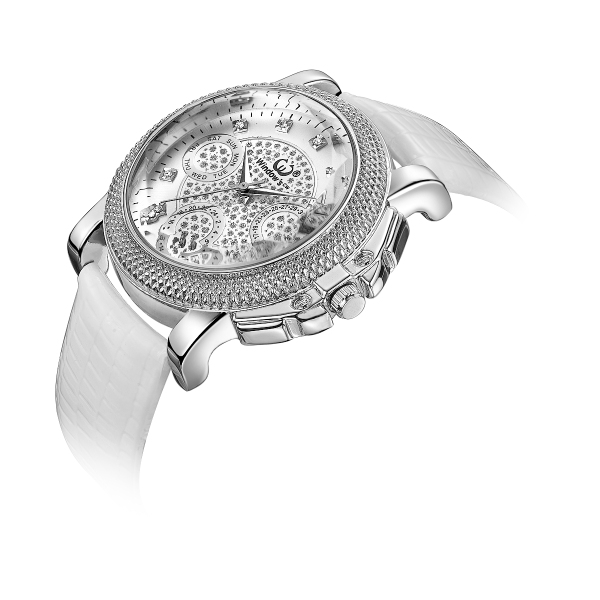 穩(wěn)達(dá)時(shí)女士鑲鉆合金皮帶手表定制