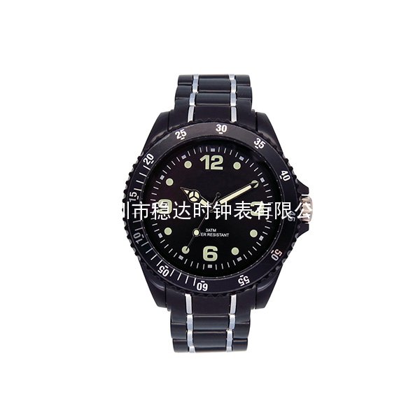 穩(wěn)達時朔料殼帶男士禮品手表定制廠家