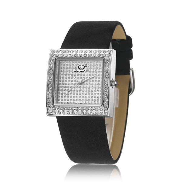 穩(wěn)達時高檔時尚鑲鉆女士手表定制工廠
