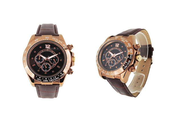 穩(wěn)達時不銹鋼時尚商務(wù)六針多功能石英手表工廠