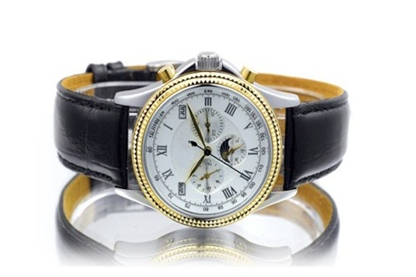 穩(wěn)達(dá)時(shí)多功能月相機(jī)械男士手表生產(chǎn)廠家