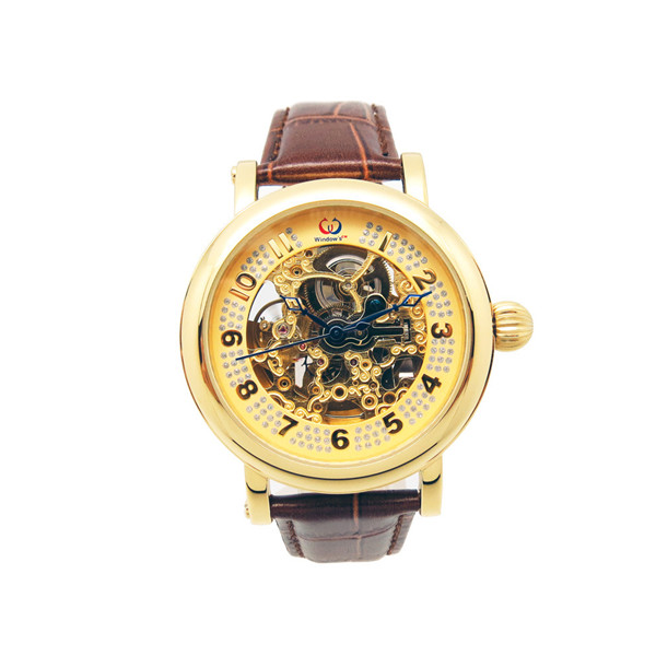 男士經(jīng)典鏤空機械手表定制廠家直銷