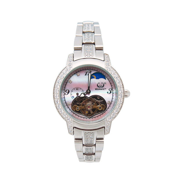 穩(wěn)達(dá)時(shí)專業(yè)定制女式鏤空全自動(dòng)機(jī)械手表定做廠家