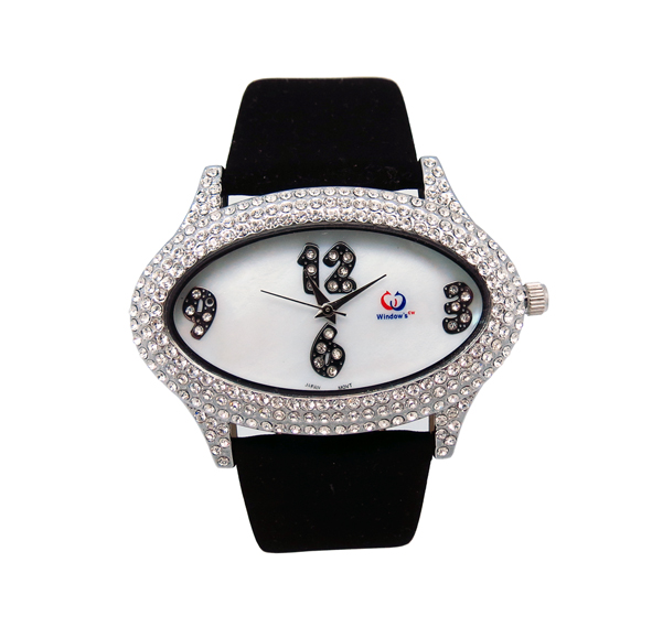 手表批發(fā)市場熱銷款女士鑲鉆手表批發(fā)廠家直銷【穩(wěn)達時鐘表】