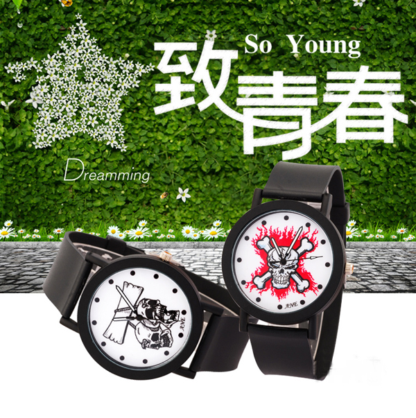 深圳手表批發(fā)廠家供應(yīng)骷髏頭個(gè)性學(xué)生手表批發(fā)【穩(wěn)達(dá)時(shí)鐘表】
