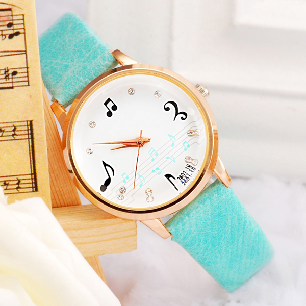 手表批發(fā)廠家供應(yīng)音符女士可愛(ài)學(xué)生手表批發(fā)【穩(wěn)達(dá)時(shí)鐘表】