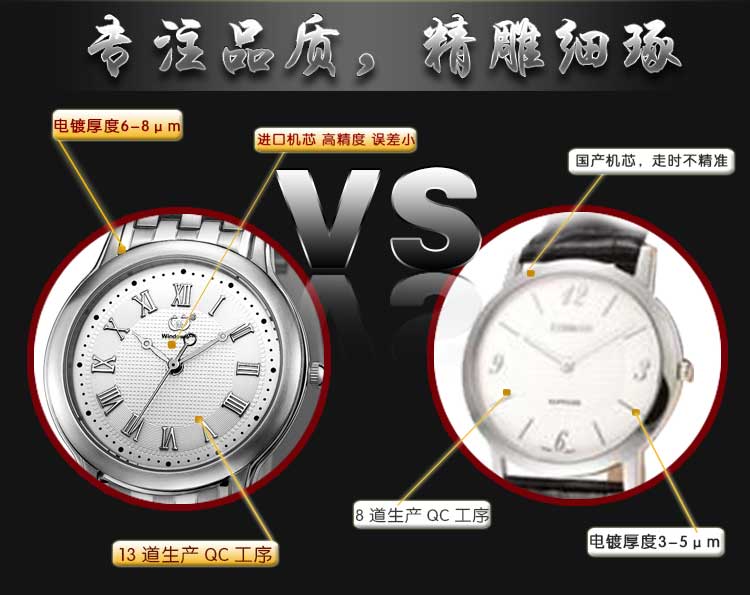 手表批發(fā)廠家供應超薄不銹鋼男士手表可定制【穩(wěn)達時】