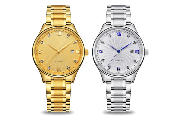 經典商務款式 進口機械腕表定制 穩(wěn)達時手表制造廠出品