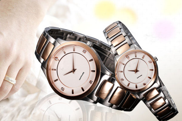 不銹鋼情侶時尚對表高品質(zhì)廠家直銷 穩(wěn)達時