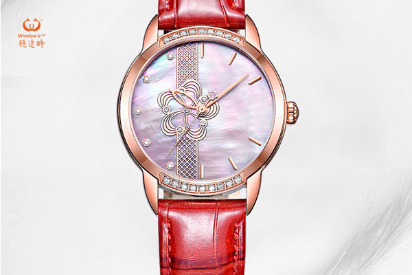 優(yōu)質(zhì)真皮皮帶女士休閑手表批量直銷&mdash;&mdash;穩(wěn)達時