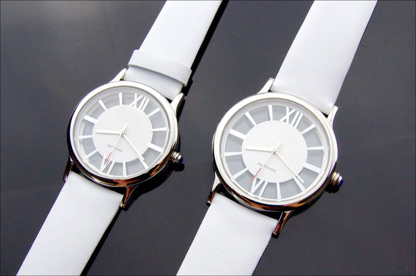個性白色情侶對表 石英手表 穩(wěn)達時廠家定做