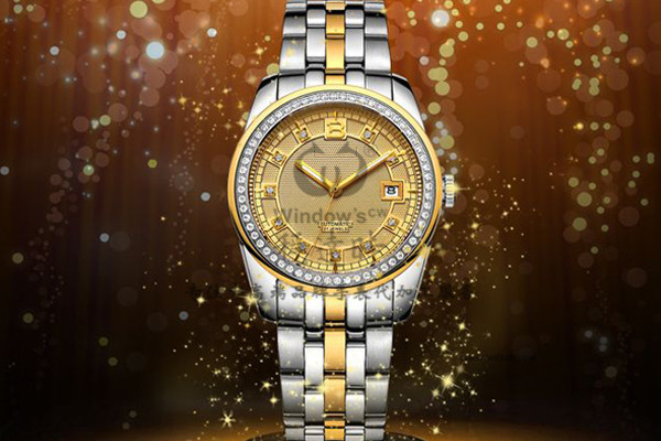 商務(wù)間金色男士時(shí)尚腕表 穩(wěn)達(dá)時(shí)手表廠家支持定制