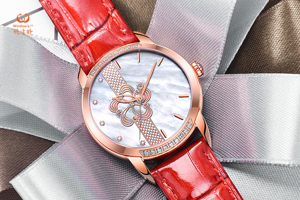 高檔皮帶多功能石英機芯