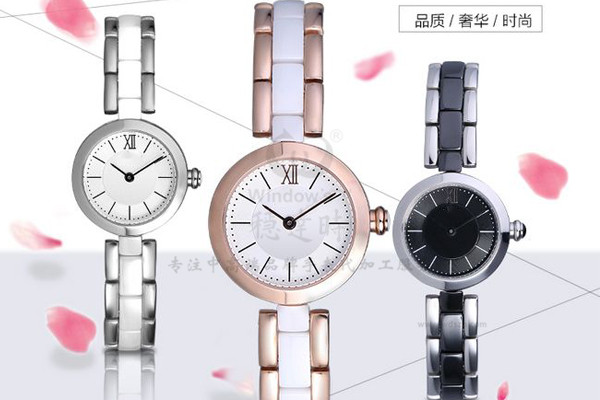 穩(wěn)達時私模定制陶瓷女士精美機械表