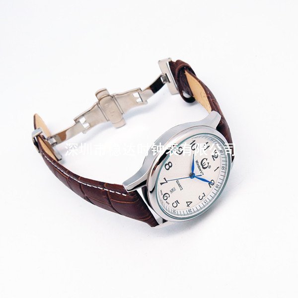 簡(jiǎn)約經(jīng)典商務(wù)手表真皮表帶男士手表定制